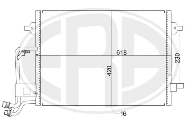 Condensator, climatizare 667153 ERA
