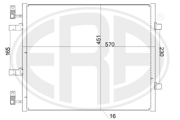 Condensator, climatizare 667156 ERA