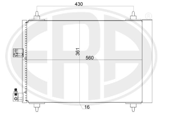 Condensator, climatizare 667159 ERA