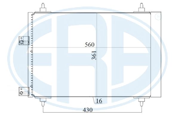 Condensator, climatizare 667160 ERA