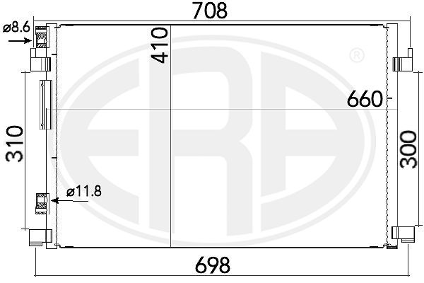 Condensator, climatizare 667165 ERA