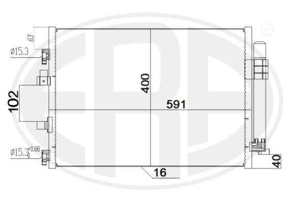 Condensator, climatizare 667181 ERA