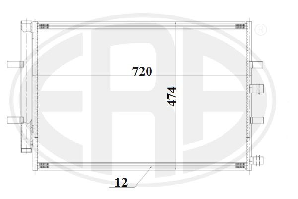 Condensator, climatizare 667191 ERA