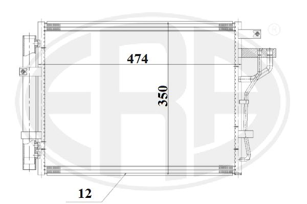 Condensator, climatizare 667192 ERA