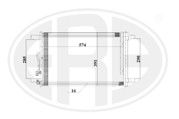 Condensator, climatizare 667198 ERA
