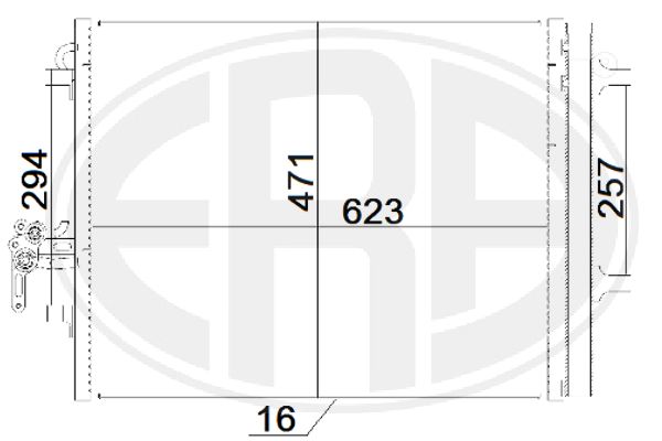 Condensator, climatizare 667203 ERA