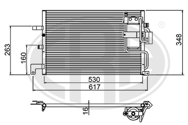 Condensator, climatizare 667208 ERA