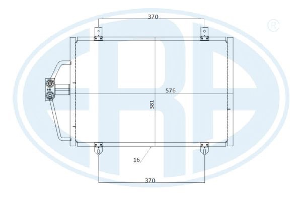 Condensator, climatizare 667210 ERA