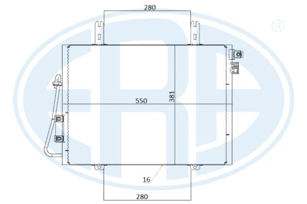 Condensator, climatizare 667211 ERA