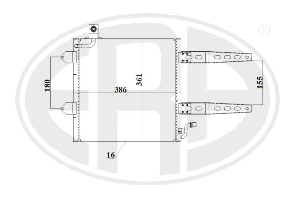 Condensator, climatizare 667212 ERA
