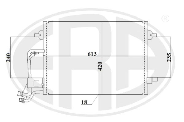 Condensator, climatizare 667213 ERA