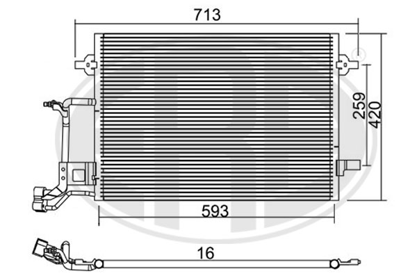 Condensator, climatizare 667220 ERA