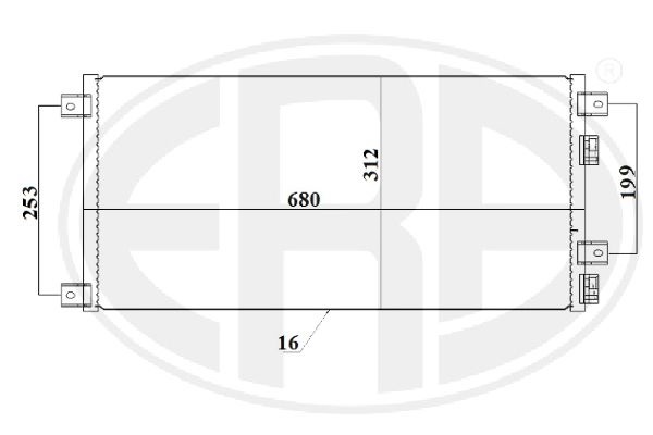 Condensator, climatizare 667221 ERA