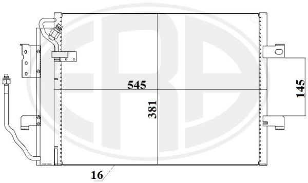 Condensator, climatizare 667223 ERA