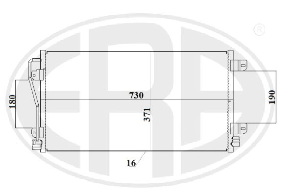 Condensator, climatizare 667237 ERA