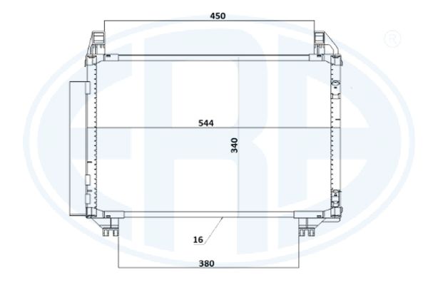 Condensator, climatizare 667259 ERA