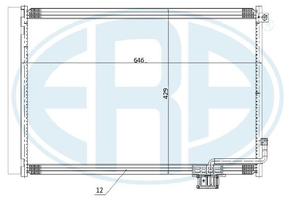 Condensator, climatizare 667263 ERA