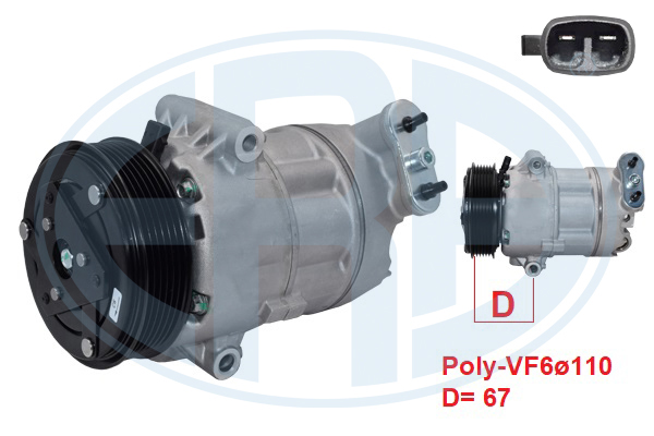 Compresor, climatizare 670153 ERA
