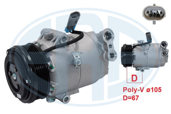 Compresor, climatizare 670161 ERA