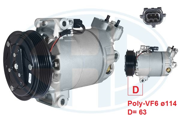 Compresor, climatizare 670164 ERA