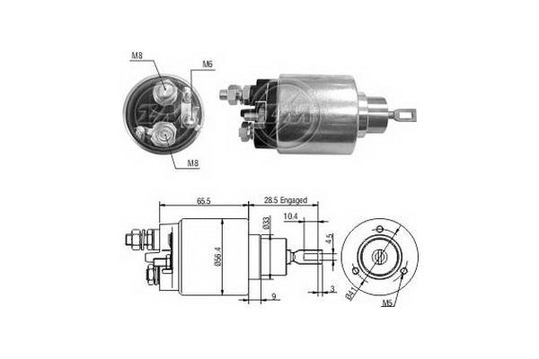 Solenoid, electromotor ZM1479 ERA