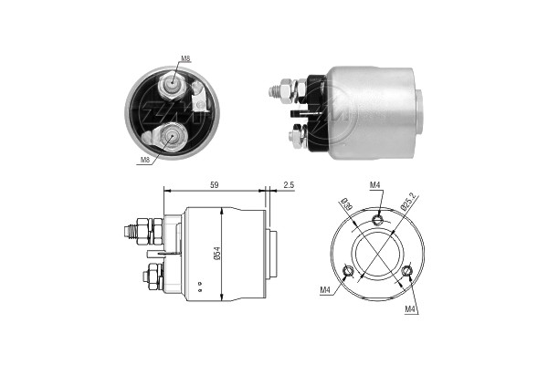 Solenoid, electromotor ZM1493 ERA