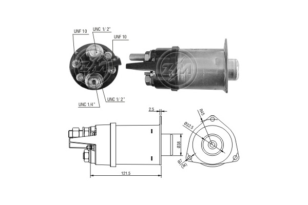 Solenoid, electromotor ZM2452 ERA