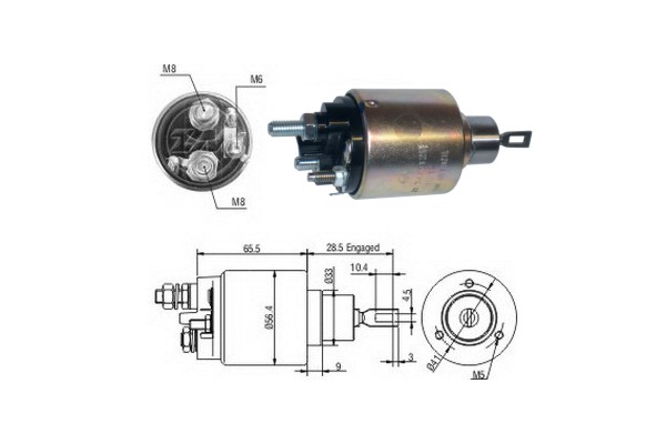 Solenoid, electromotor ZM3479 ERA