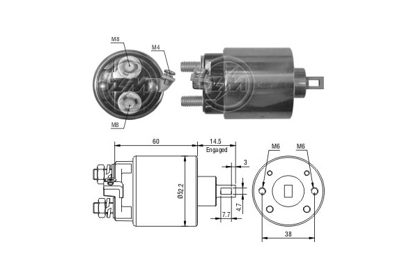 Solenoid, electromotor ZM410 ERA