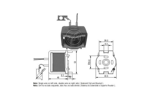 Solenoid, electromotor ZM421 ERA