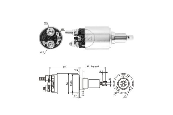 Solenoid, electromotor ZM5639 ERA