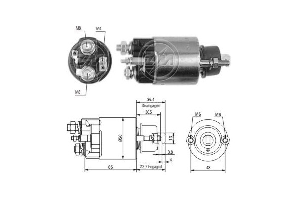 Solenoid, electromotor ZM701 ERA