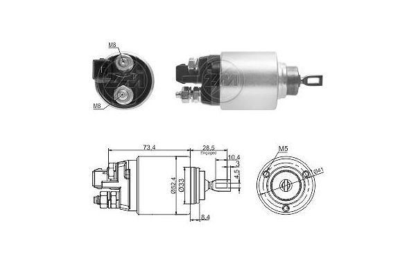 Solenoid, electromotor ZM7381 ERA