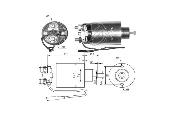 Solenoid, electromotor ZM798 ERA
