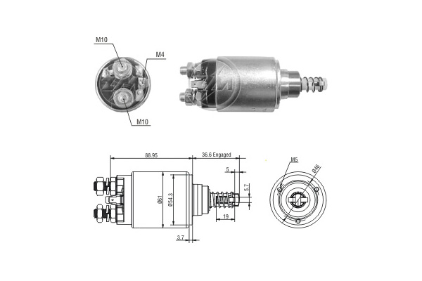 Solenoid, electromotor ZM8640 ERA