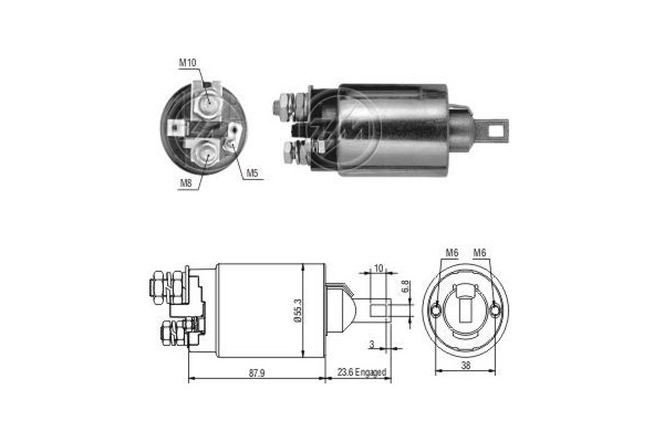 Solenoid, electromotor ZM892 ERA