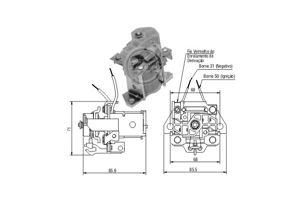 Solenoid, electromotor ZM903 ERA