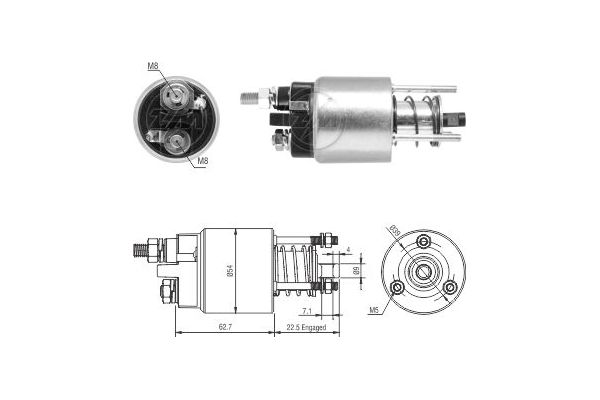 Solenoid, electromotor ZM9395 ERA