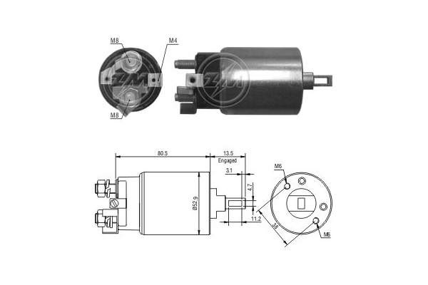 Solenoid, electromotor ZM981 ERA