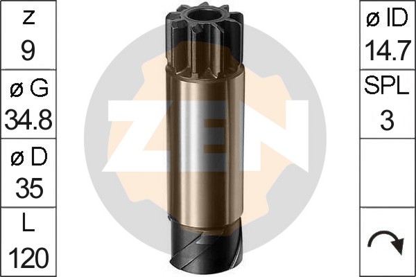 Pinion electromotor ZN0035 ERA