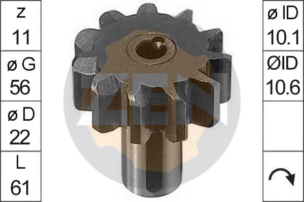 Pinion electromotor ZN0088 ERA