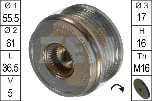 Sistem roata libera, generator ZN5387 ERA