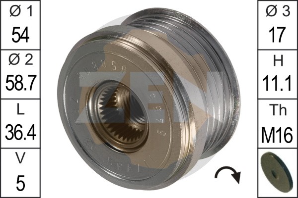 Sistem roata libera, generator ZN5455 ERA