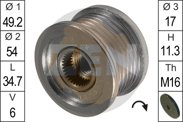 Sistem roata libera, generator ZN5456 ERA