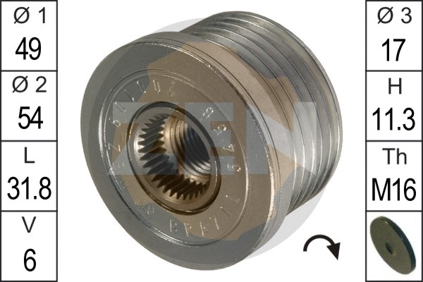 Sistem roata libera, generator ZN5458 ERA