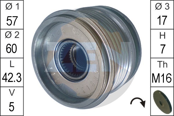 Sistem roata libera, generator ZN5508 ERA