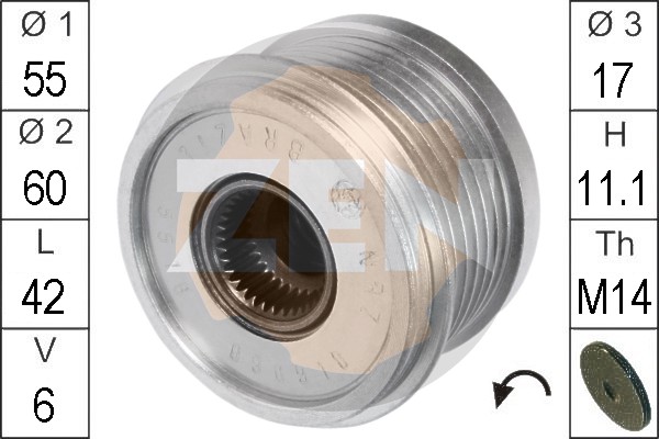 Sistem roata libera, generator ZN5516 ERA