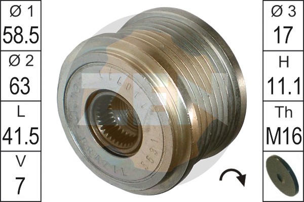 Sistem roata libera, generator ZN5531 ERA