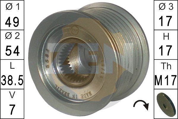 Sistem roata libera, generator ZN5584 ERA