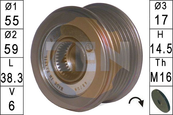 Sistem roata libera, generator ZN5593 ERA